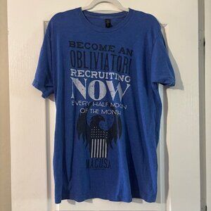Men's Loot Crate Blue Fantastic Beast "Become An Obliviator" Shirt SZ L